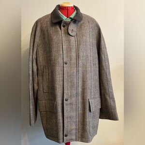 Huberman - Tweed wool shooting Jacket Size 46 US